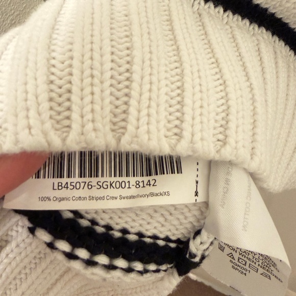 Quince Black and White Striped Sweater - Picture 5 of 5